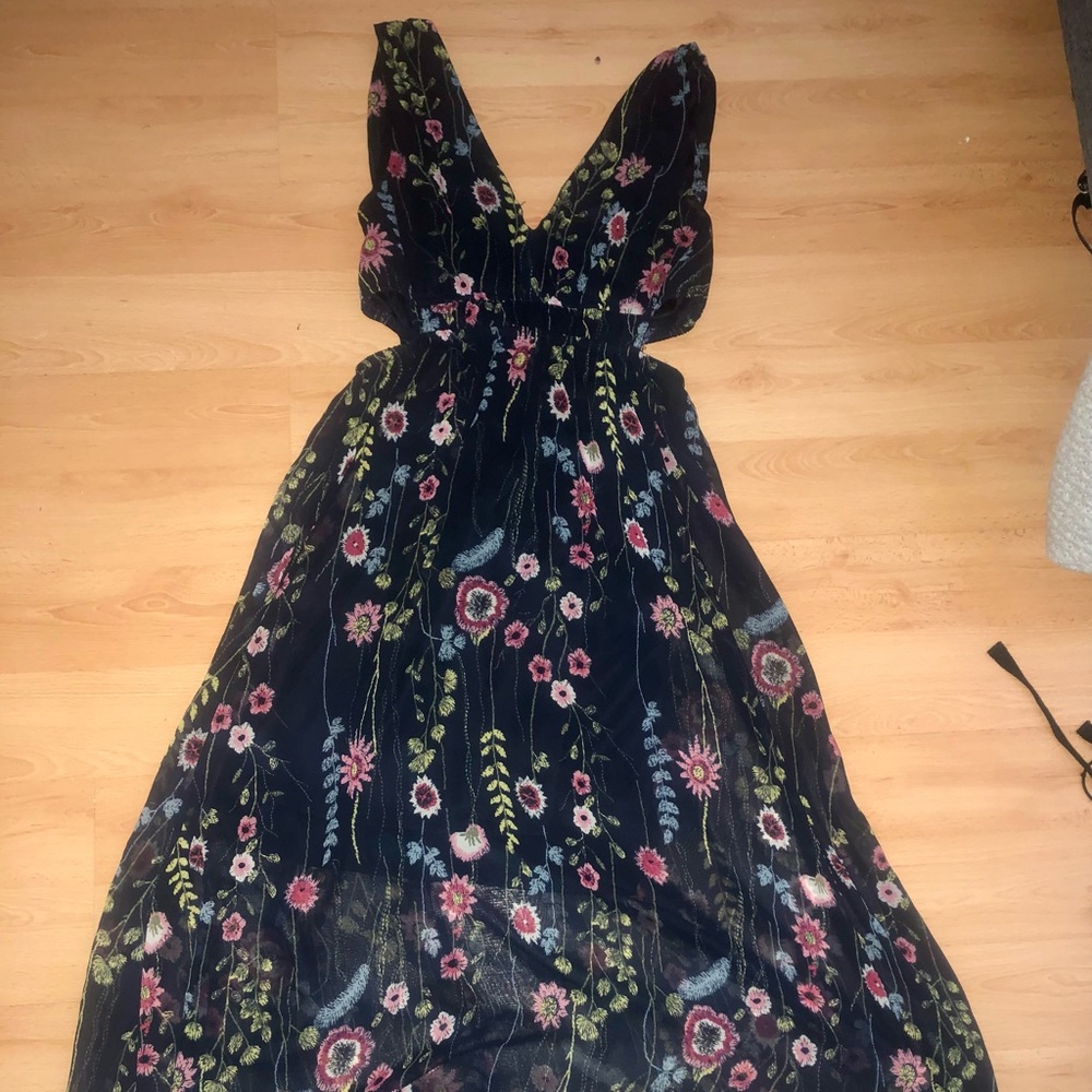 Long summer cut out dress- Sz Medium